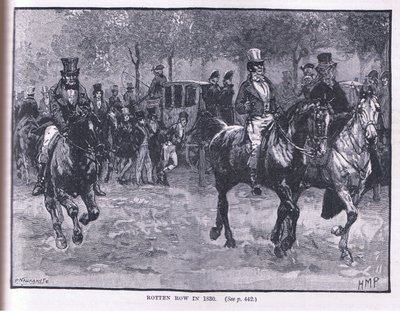 Rotten Row im Jahr 1830 von Henry Marriott Paget